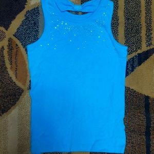 Faded Flory Blue Tank Top